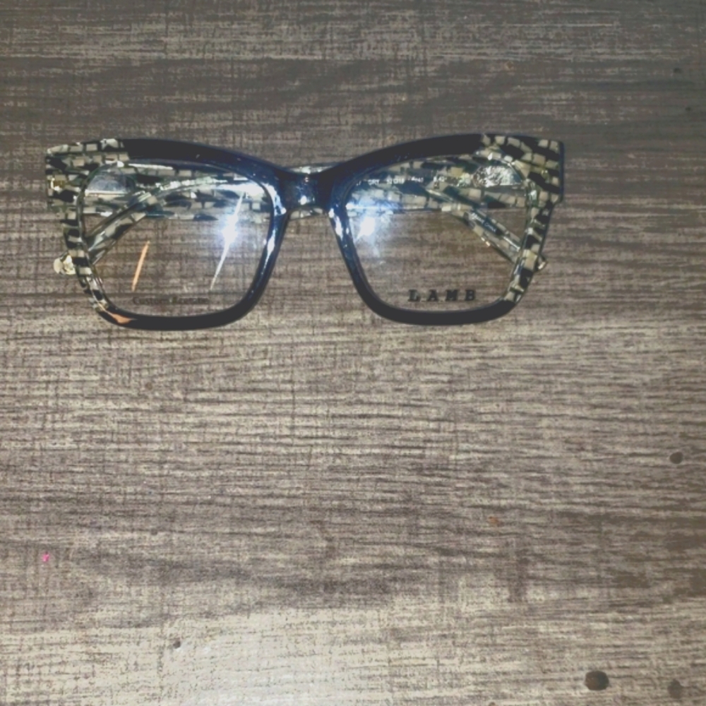L.A.M.B. Black and White Checkered Glasses